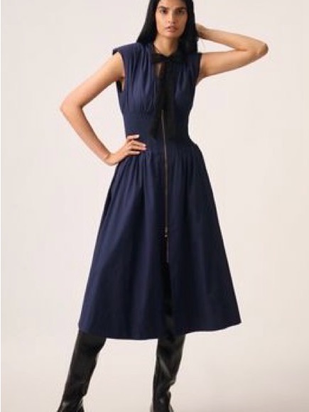Anthropologie - The Tommie Cap Sleeved Smock Front Dress - Euc
